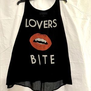 Black Flowy Tank Top